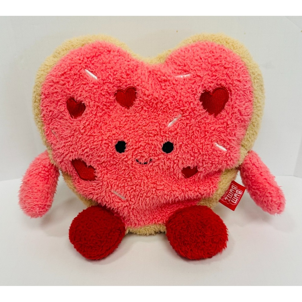 BumBumz by Russ SweetBumz Casey Heart Cookie Pink Tan Plush 7.5" 2023 Kelly Toys